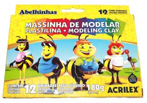 PLASTILINA EN BARRA CORTAS COLORES CJAX12UN 7012 7891153070124