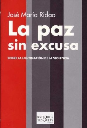 LA PAZ SIN EXCUSAS 9788483109816
