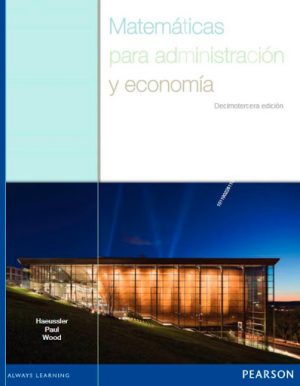 EBOOK- MATEMATICAS PARA ADMINISTRACION Y ECONOMIA 9786073229173