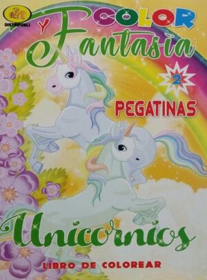 COLOR Y FANTASIA - UNICORNIOS 2 CON PEGATINAS 8436049004228