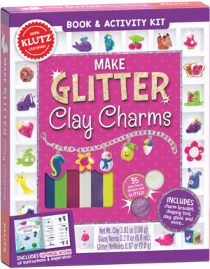 MAKE GLITTER CLAY CHARMS 9780545858465