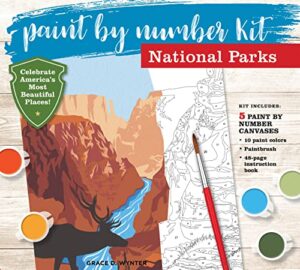 PAINT BY NUMBER KIT NATIONAL PARKS 9780760373446